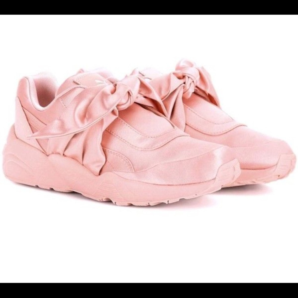 Rihanna Fenty Pink Bow Sneakers